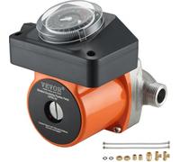 VEVOR Pompa per Circolazione dell'Acqua Calda per Impianti Domestici 100W Flusso Max. 38L/min Pressione fino a 0,6bar, Pompa di Circolazione per Acqua Caldaia Rumore Basso 3dB Acciaio Inox 304 2,7 kg