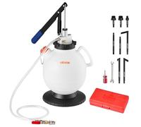 VEVOR Pompa per Fluido di Trasmissione, Capacità 7,5 L, Pompa di Trasferimento Fluido con 8 Adattatori ATF e Attacco di Uscita da 120 cm, Erogatore per Estrattore di Olio per Auto, Tosaerba