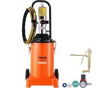 VEVOR Pompa Pneumatica per Grasso con Fusto per Grasso da 12L su Ruote Tubo 4m