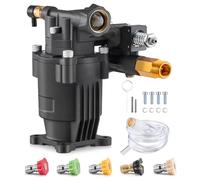 VEVOR Pompa per Idropulitrice, Albero da 19,05 mm Orizzontale, Kit di Pompe per Idropulitrice Sostitutive con 5 Ugelli, 246,07 kgf/cm² 11,36 L/min Compatibile con Simpson, Honda, Troy-Bilt, Generac