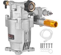 VEVOR Pompa per Idropulitrice, Albero Orizzontale 19,05 mm, 3400 PSI, 2,5 GPM, Kit di Pompe di Ricambio per Idropulitrice per Lavaggio Compatibile con Honda, Simpson, Briggs & Stratton, Craftsman