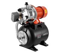VEVOR Pompa per Pozzi Poco Profondi 1176W Serbatoio a Pressione 19 Litri Sistema Sovralimentazione, Portata max 5000 L/h, Testa in Acciaio Inox 304, con Booster Automatico, Pressostato 1,4-2,8 Bar