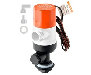 VEVOR Pompa per Pozzi Vivi per Barche, Pompa Aeratrice per Pozzi Vivi Dritta da 12 V e 50,47/min con Doppio Ingresso, Alloggiamento ABA e Cartuccia Motore Staccabile, per Acqua Dolce e Salata