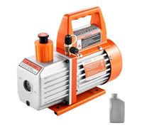 VEVOR Pompa per Vuoto 100 L/min a Palette Rotanti Monostadio HVAC Sistema R134a R22 R410a Serbatoio dell'olio, Motore a 4 Poli 5 Pa Pompa Vuoto per Manutenzione di Impianti Climatizzazione per Auto