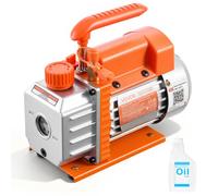 VEVOR Pompa per Vuoto 3,5 CFM 99 L/min Monostadio, Pompa per Vuoto a Palette Rotanti Monostadio HVAC per Sistema R134a R22 R410a, Motore a 4 Poli per Manutenzione di Aria Condizionata Auto