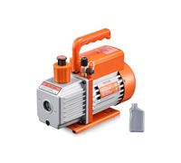 VEVOR Pompa per Vuoto 4 CFM, Pompa per Vuoto a Palette Rotanti Monostadio HVAC per Sistemi Kit Pompa per Vuoto AC per Auto con Contenitore per Olio per Manutenzione Aria Condizionata da Veicoli