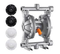 VEVOR Pompa Pneumatica a Doppia Membrana 25 L/min Prevalenza max. 68,88 m, Pompa Pneumatica per Trasferimento di Olio max. 100 PSI, Lega di Alluminio, per Gasolio, Cherosene