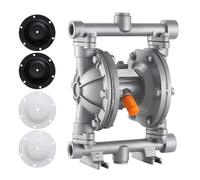 VEVOR Pompa Pneumatica a Doppia Membrana 25 L/min Prevalenza max. 68,88 m, Pompa Pneumatica per Trasferimento di Olio max. 100 PSI, Lega di Alluminio, per Gasolio, Cherosene