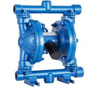 VEVOR Pompa pneumatica a doppia membrana, ingresso e uscita da 1/2", corpo in ghisa, 11.4L/min(3GPM) e massimo 90 PSI, pompa di trasferimento pneumatica per petrolio, diesel, olio e fluidi