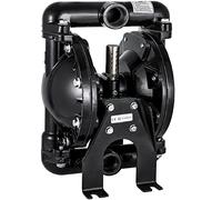 VEVOR Pompa pneumatica a doppia membrana Ingresso uscita 1 pollice Alluminio 35 GPM Max 120PSI per uso industriale, QBY4-25LF46-1inch-35