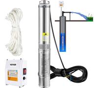 VEVOR Pompa Sommergibile d'Acqua 1100W Flusso max. 190 L/min per Piscina 4"-1100