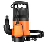 VEVOR Pompa Sommergibile per Pozzetto 650 W, 15000 L/H, per Acque Sporche e Pulite con Interruttore a Galleggiante Automatico, Cavo Lungo, Sollevamento Massimo 8 m, per Piscine, Giardino