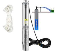 VEVOR Pompa Sommersa per Pozzo 370W Flusso 110L/min per Piscina Giardino Orto in