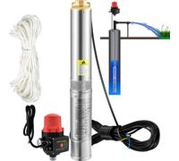 VEVOR Pompa d'Acqua Sommersa 750W 105L/min in Acciaio Inox Prevalenza Max. 62 m