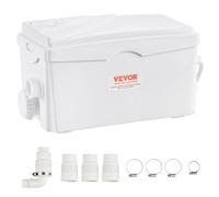 VEVOR Pompa Trituratore 350 W Portata 6000 L/h Prevalenza 7 m Maceratore Pompa da per Acque Luride con 3 Ingressi Acqua per Cantina, Macchina per lo Smaltimento delle Acque Reflue della Lavanderia