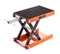 VEVOR Ponte Sollevatore Idraulico a Forbice per Moto da Officina Capacità Max. 500kg Altezza Regolabile 9,5-35cm, Ponte Sollevatore Alzamoto da Officina Operazione Idraulica Piattaforma 36,5 x 22,2 cm