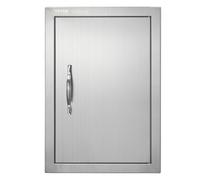 VEVOR Porta Accesso da Cucina, 355 x 508 mm, Porta Singola per Cucina da Esterno, Porta in Acciaio Inox con Montaggio a Incasso, Isola Cucina, Stazione Cucina, Mobile da Esterno