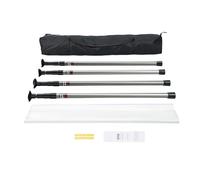 VEVOR Porta Antipolvere 10 x 4 m, Kit Barriera Antipolvere con 4 Aste Telescopiche, Borsa per il Trasporto e Pellicola Plastica, per Ristrutturazione Trasformazione Sanificazione Cantiere