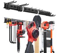 VEVOR Porta Attrezzi da Garage 125,7 cm Portata 272 kg 3 Binari e 12 Ganci