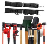 VEVOR Porta Attrezzi da Garage 167,6 cm Portata 363 kg 4 Binari e 10 Ganci