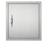 VEVOR Porta di Accesso per Cucina Porta Singola da Cucina Esterna 18"x 20", Porta da Incasso in Acciaio Inox, Montaggio a Incasso per Isola BBQ, Stazione per Grigliate, Mobile da Esterno