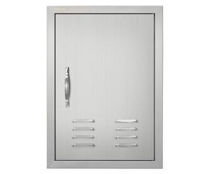 VEVOR Porta di Accesso per Cucina, Porta Singola da Cucina Esterna da 17" x 24", Porta da Incasso in Acciaio Inox, con Prese d'Aria e Gancio, per Isola BBQ, Stazione per Grigliate, Mobile da Esterno