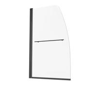 VEVOR Porta Doccia Senza Telaio per Vasca da Bagno, Larghezza 864 mm Altezza1397 mm, Mezza Porta in Vetro Temperato Girevole a 180° per Doccia con Schermo Maniglia in Acciaio Inox Nero