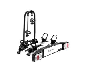 VEVOR Portabiciclette Posteriore, Adatto per Montaggio da 5 cm Portabiciclette Non Pieghevole per 2 Biciclette con Portata Fino a 65 kg Portabiciclette con Serratura per E-bike con Luce Posteriore
