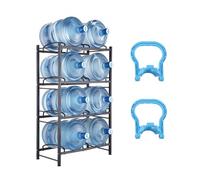 VEVOR Porta Brocca a 4 Livelli Porta Brocca Acqua a Doppio Livello 8 Bottiglie