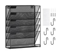 VEVOR Portacartelle da Muro 6 Scomparti Portariviste da Muro per Ufficio Scuola