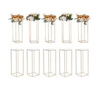 VEVOR Portafiori Cubico Colonna 80cm per Matrimonio Nozze 10 Pz Piano Acrilico