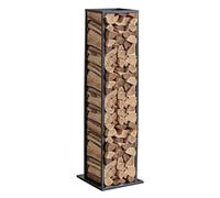 VEVOR Portalegna da Ardere per Interni, 330 x 320 x 1120 mm, Supporto per Impilare Tronchi, Supporta fino a 45,4 kg, Portalegna in Acciaio Verniciato a Polvere per Camino Peso 4,2 kg