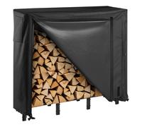 VEVOR Portalegna da Esterno 1219 mm Copertura e Porta-Legna in Metallo 181,4 kg