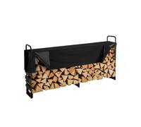 VEVOR Portalegna da Esterno per Legna da Ardere 259x36x117 cm con Copertura impermeabile 600D Oxford Legnaia Portalegna da Esterno per Camino Giardino Stoccaggio per Tronchi Interno/Esterno per Legna