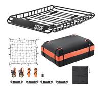 VEVOR Portapacchi Universale Tetto Auto 1300 x 910 x 105 mm Borsa Rete Cinghie