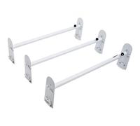 VEVOR Portapacchi per Furgone, Portapacchi in Acciaio Legato a 3 Barre, Capacità di 750 LBS, Lunghezza Regolabile da 40,2" a 74,8", Portascala per Furgone