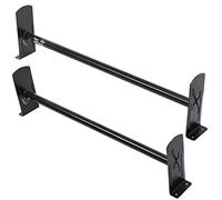 VEVOR Portascala da Tetto per Furgone in Acciaio Legato a 2 Barre, 500 LBS, Lunghezza Regolabile 35.8"-57.5", Portascala per Furgone