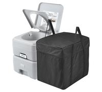 VEVOR WC portatile per campeggio, vasino porta con borsa per il trasporto, serbatoio di scarico da 5,3 litri e serbatoio di scarico da 3,2 litri, WC da viaggio pressurizzato con pulsante, a prova di