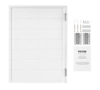 VEVOR Porte Oscillanti per Bar 805 x 1060 mm Porte Singole per Interni da Saloni, Design Quadrato in Legno di Pino, con Cerniere e Kit Ferramenta, per Corridoio Cucina Bar Pub Ingresso, Bianco