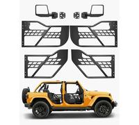 VEVOR Porte Tubolari Jeep, 4 Porte, Stile Caccia DOT, Porte Dotate di Specchietti Laterali con Specchietti Retrovisori, Porte per Jeep Wrangler JL 2018-2024 e Jeep Gladiator JT 2020-2024