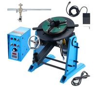 VEVOR Posizionatore Rotante per Saldatura 30 kg, Tavola Girevole per Posizionamento 0-90° 1-12 RPM 80W, Mandrino per Tornio 12,4 Pollici Supporto Torcia Saldatura per Taglio, Rettifica, Assemblaggio