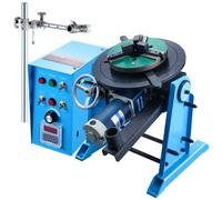 VEVOR Posizionatore Rotante per Saldatura 50kg, Tavola Girevole per Posizionamento 0-90° 0,5-6RPM 120W, Mandrino per Tornio 12,4 Pollici Supporto Torcia Saldatura per Taglio, Rettifica, Assemblaggio