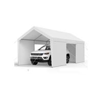 VEVOR Posto Auto Coperto Esterno 305x609x287 cm Baldacchino con Pareti Laterali