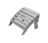 VEVOR Pouf Adirondack Pieghevole in Plastica HDPE, Pouf Adirondack Resistente alle Intemperie per Patio Poggiapiedi per Sedia Adirondack, Utilizzato per Esterni Portico Piscina Prato Cortile, Grigio