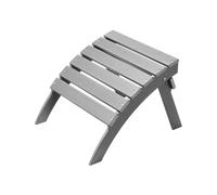 VEVOR Poggiapiedi Pieghevole Adirondack Ottoman HDPE Esterni Portico Grigio