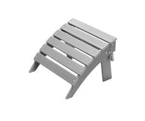 VEVOR Pouf Adirondack Pieghevole in Plastica HDPE, Pouf Adirondack Resistente alle Intemperie per Patio Poggiapiedi per Sedia Adirondack, Utilizzato per Esterni Portico Piscina Prato Cortile, Grigio