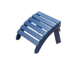 VEVOR Pouf Adirondack Pieghevole in Plastica HDPE, Pouf Adirondack Resistente alle Intemperie per Patio Poggiapiedi per Sedia Adirondack, Utilizzato per Esterni Portico Piscina Prato Cortile, Blu