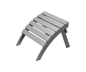 VEVOR Pouf Adirondack Pieghevole in Plastica HDPE, Pouf Adirondack Resistente alle Intemperie per Patio Poggiapiedi per Sedia Adirondack, Utilizzato per Esterni Portico Piscina Prato Cortile, Grigio