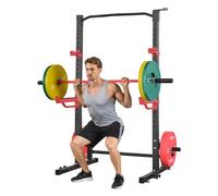 VEVOR Power Tower Dip Station Multifunzionale per Palestra Domestica, Attrezzatura per Allenamento della Forza da 453 kg con 4 Pioli per Fasce, Ganci a J Regolabili e Barre di Sicurezza