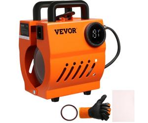 VEVOR Pressa a Caldo Portatile per Tazze Bicchiere 320W per Tazze da 33-44 cL Intervallo di Temperatura 40°C-210°C, Termopressa per Tazze Altezza Max. 11cm in Ceramica Acciaio Inox Lega di Alluminio